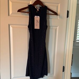Oh Polly Midnight Sparkle Mini Dress